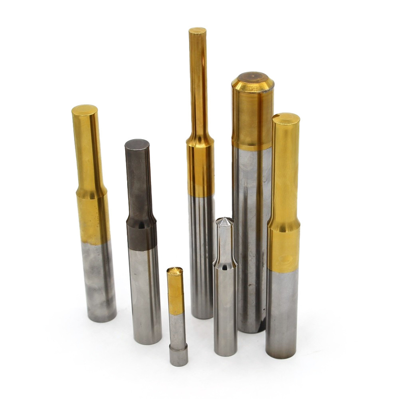 Hoge sterkte TiN-coating Precision HSS Stamping Punch Pin OEM Design Screw Die Parts