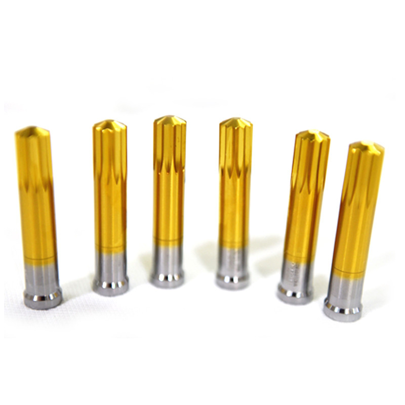 Hoge sterkte TiN-coating Precision HSS Stamping Punch Pin OEM Design Screw Die Parts