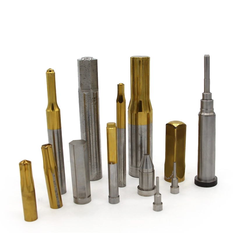 Hoge sterkte TiN-coating Precision HSS Stamping Punch Pin OEM Design Screw Die Parts