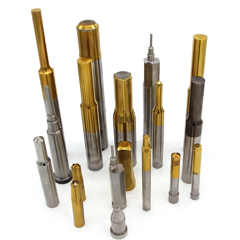 Hoge sterkte TiN-coating Precision HSS Stamping Punch Pin OEM Design Screw Die Parts