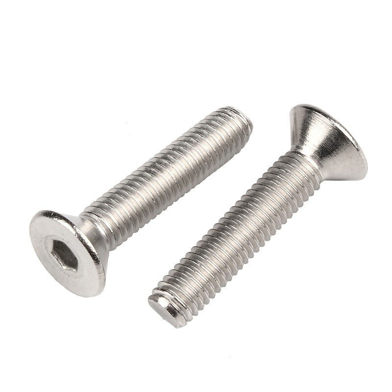 Op maat gemaakte alle maten M2 M25 M3 M4 DIN7991 Zwart 10 Hexagon Hex Socket Flat Head Micro Steel Countersunk Screw Bolt