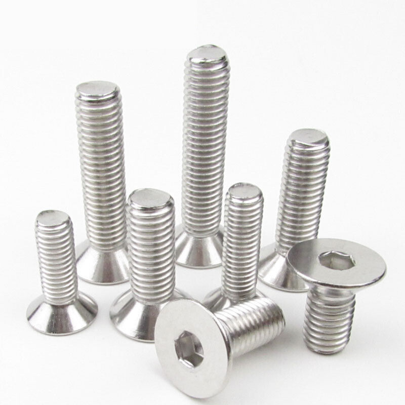 Topkwaliteit aangepast DIN7991 ISO10642 roestvrij staal hex-socket counter-sink plat hoofd micro schroef