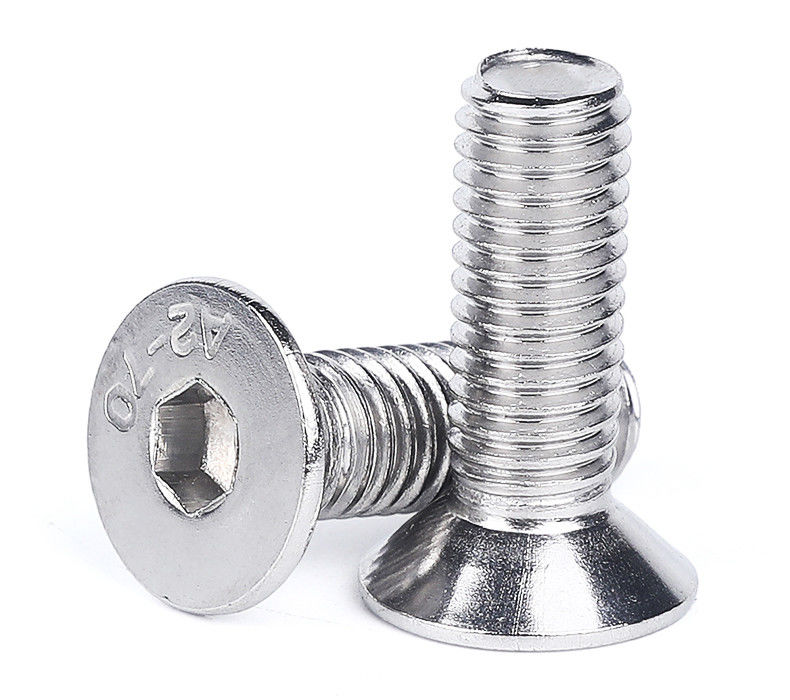 Topkwaliteit aangepast DIN7991 ISO10642 roestvrij staal hex-socket counter-sink plat hoofd micro schroef