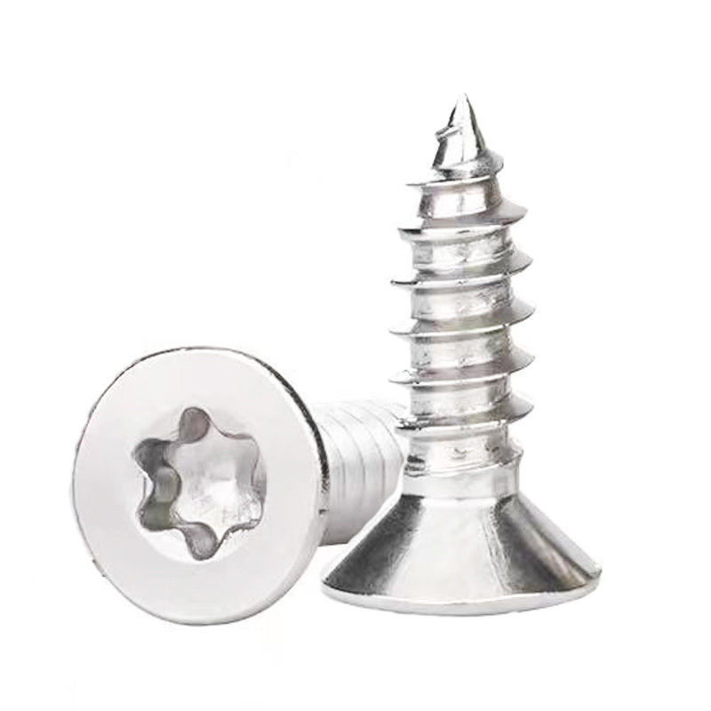 Carbonmateriaal TIN-coating GB2670.2 Gebruik voor meubelstal Countersunk Head Inner Torx Self-Drilling Screrw