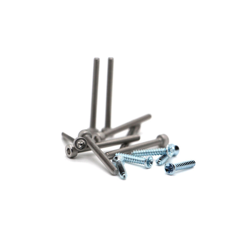 M0.5-M3 Aluminium Staal Precision Micro Schroeven Polijst coating Op maat gemaakte service met goedkope prijs