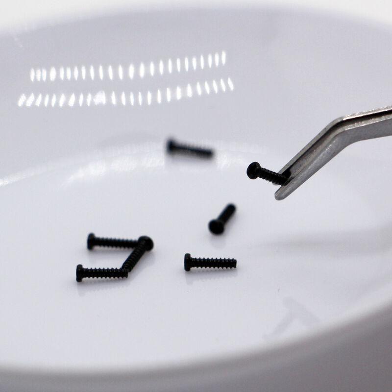 Nickelgeplatte zinkgeplatte zwarte oxide micro schroef Precision self-tapping schroef voor industriële toepassingen