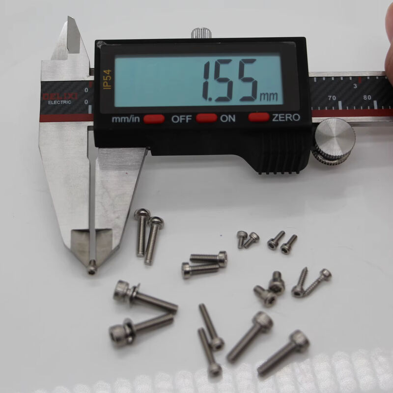 Stainless Steel Ultra-Micro Precision Pan Head Screws M0.5-M3 met nikkel omhulde voor industriële toepassingen