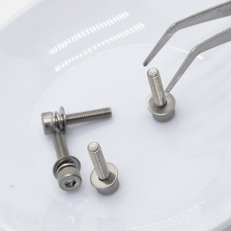 Stainless Steel Ultra-Micro Precision Pan Head Screws M0.5-M3 met nikkel omhulde voor industriële toepassingen